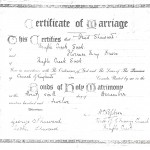 Sheward Family Tree - Sheward Family Fred Sheward and Florence Davis 1912 Marriage Certificate