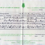 Speake Family Tree - Joseph and Louisa Speake Wedding Certificate 1839