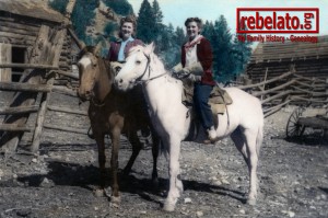 Beginner Tips Out for some horse back riding circa 1940