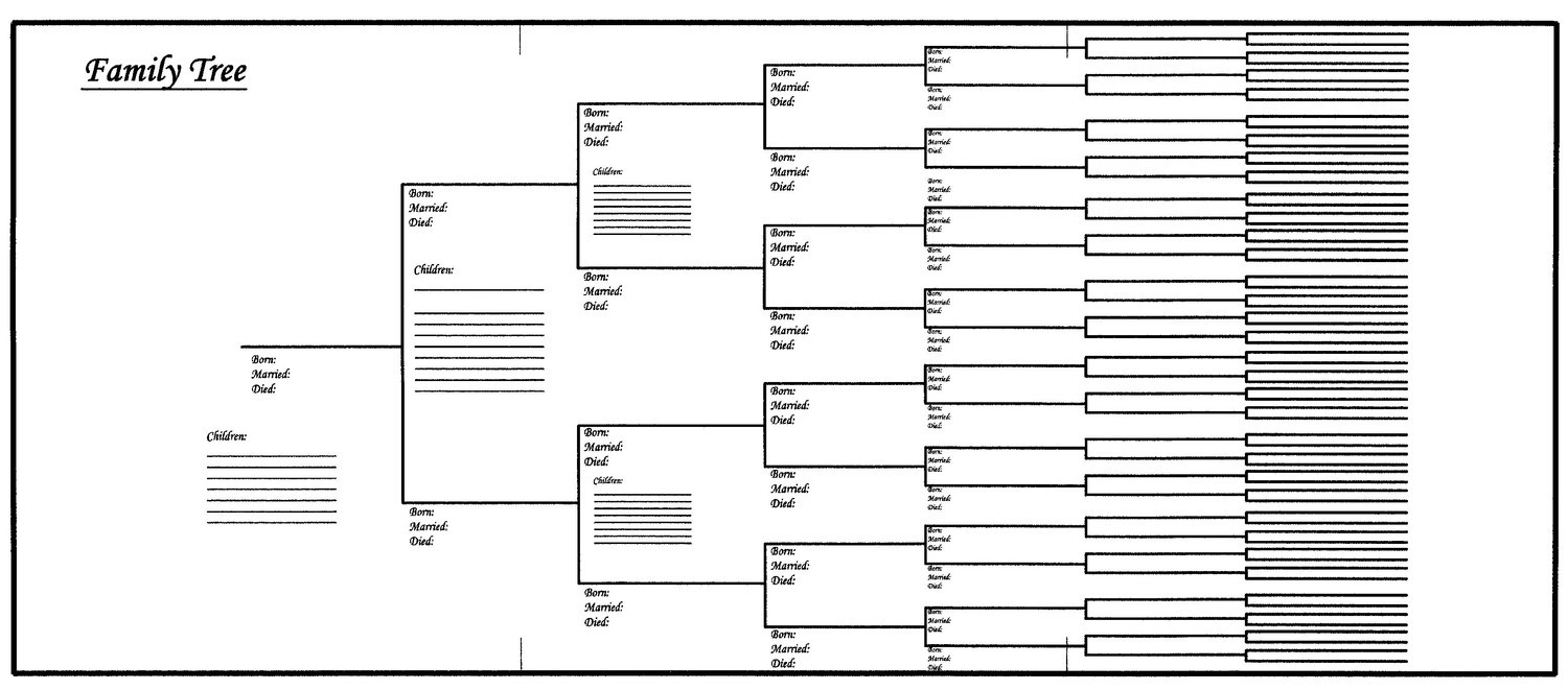 7 generation family tree template pdf